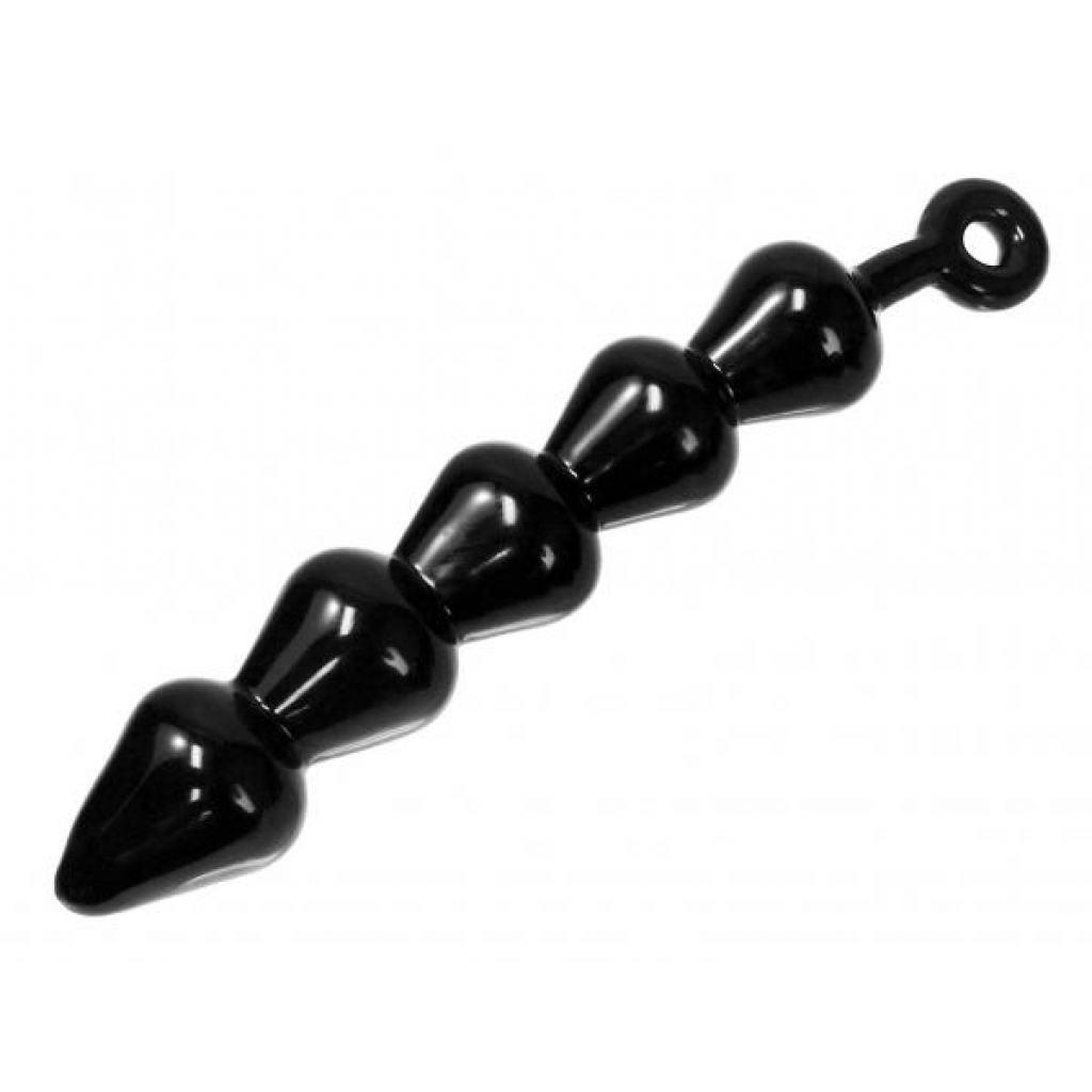 Anal Links X-Large Black Beads - Bulk