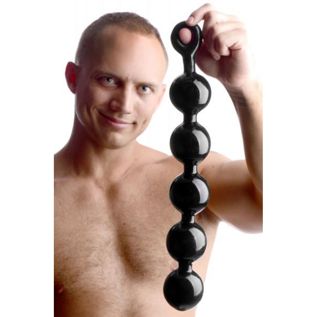 Black Baller Anal Beads - Exciting Sensations