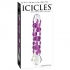 Icicles No 7 Handcrafted Glass Wand Massager - Clear