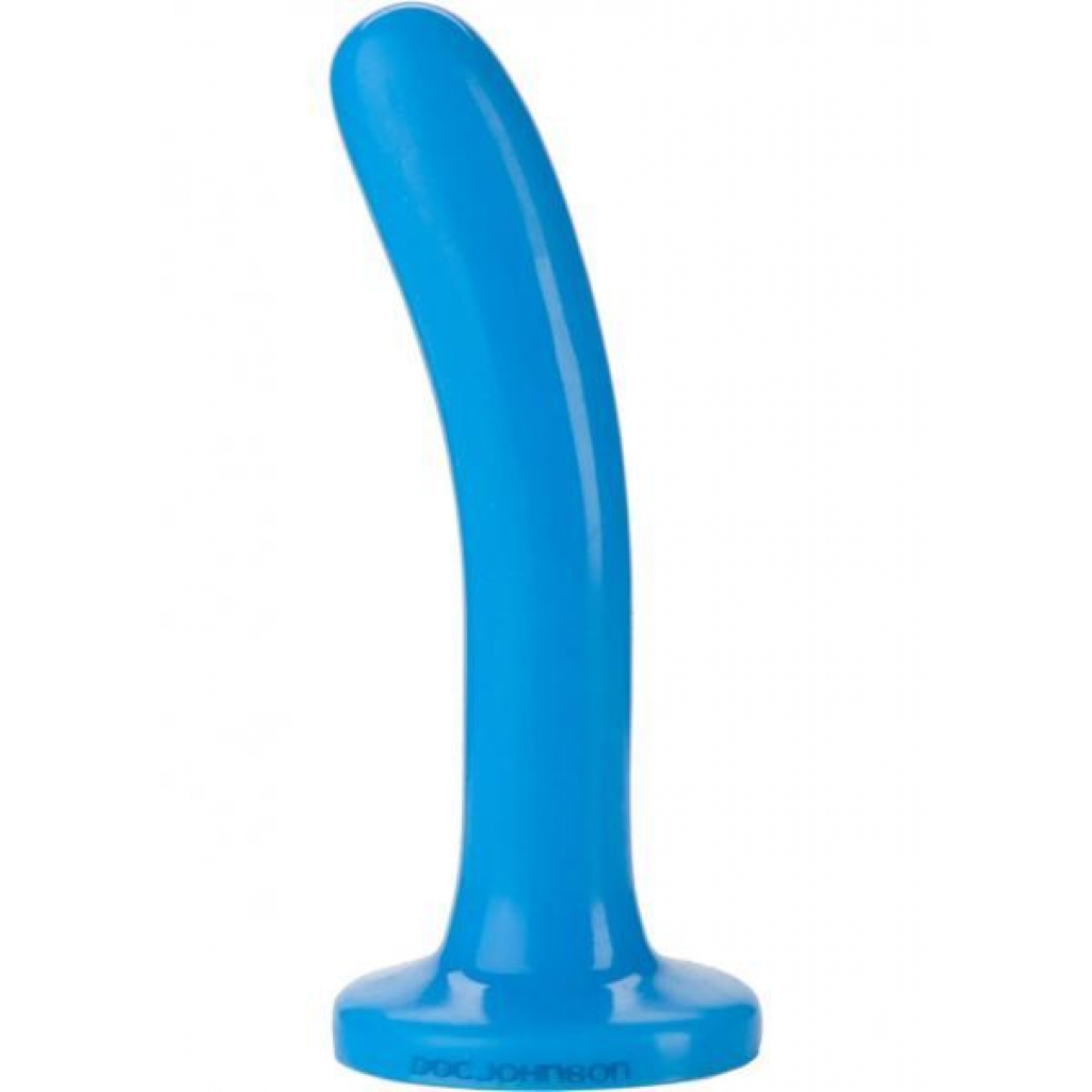 Platinum Premium Silicone The Slim Dildo - Blue