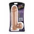 Thick Cock Balls - 9 Inches Suction Cup - Beige