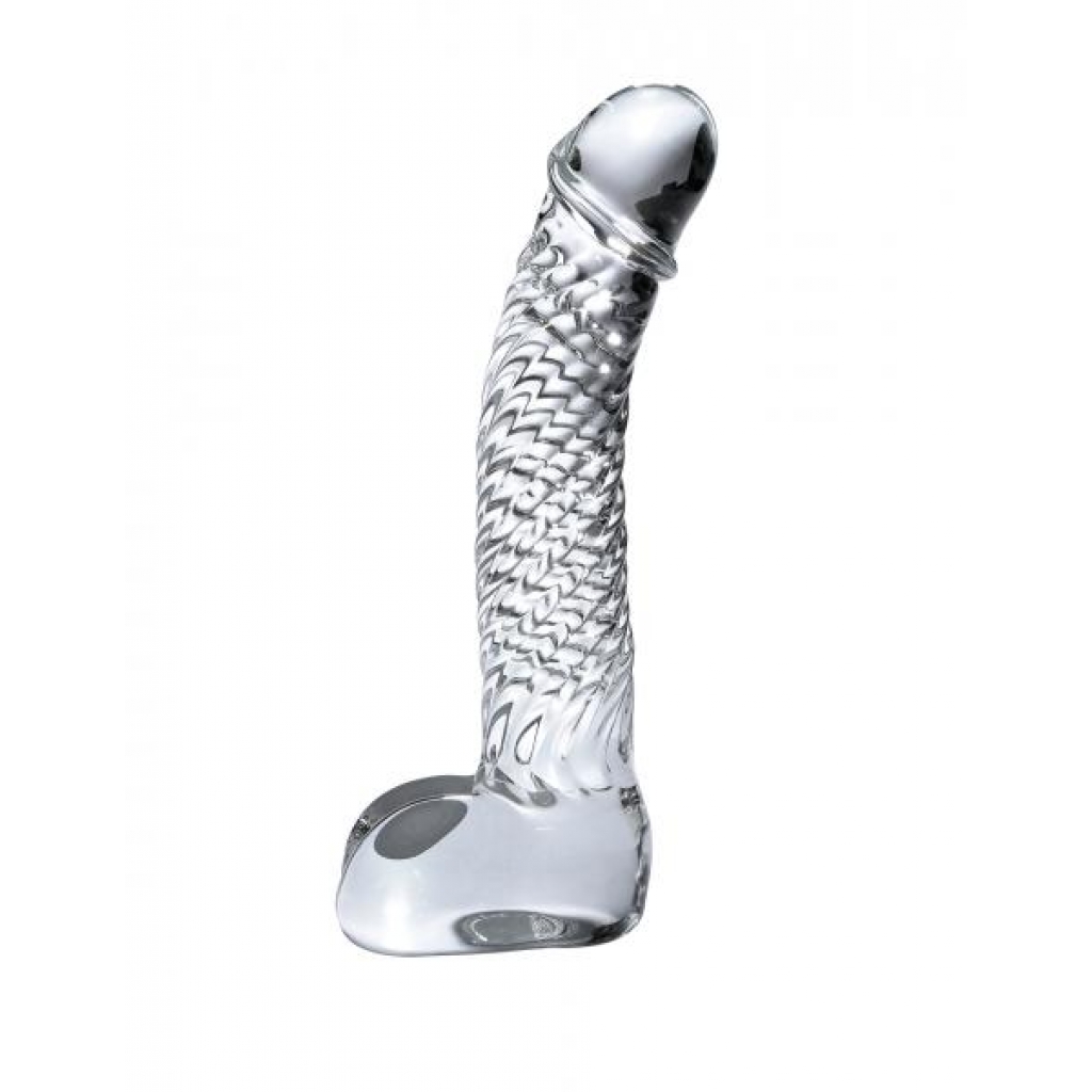 Icicles No 61 - Elegant Clear Glass Realistic Dildo