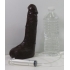 Squirting Realistic Black Dildo - Enhanced Sensation