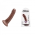 King Cock 6 Inches Brown Dildo