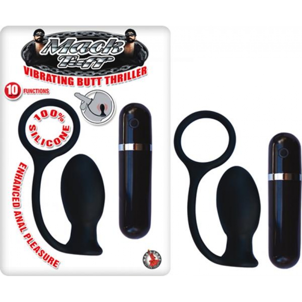 Mack Tuff Vibrating Butt Thrill - 10 Function Black