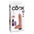 King Cock 8 Inches Squirting C*ck Balls - Beige