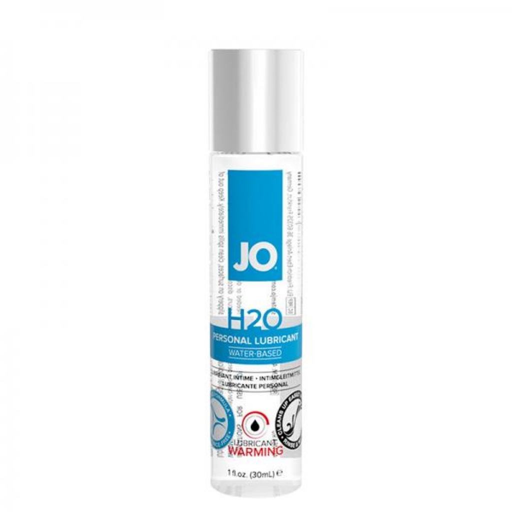 JO H20 Warming Lubricant - 1oz Bottle for Enhanced Pleasure