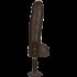 Bam Huge Realistic Cock 13 Inch - Brown