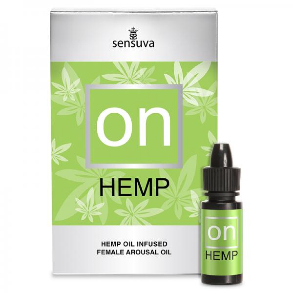 On For Her Hemp Infused Oil - Enhance Arousal Naturally (0.17oz)