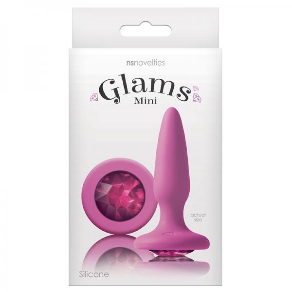 Glams Mini Tapered Silicone Butt Plug with Gem