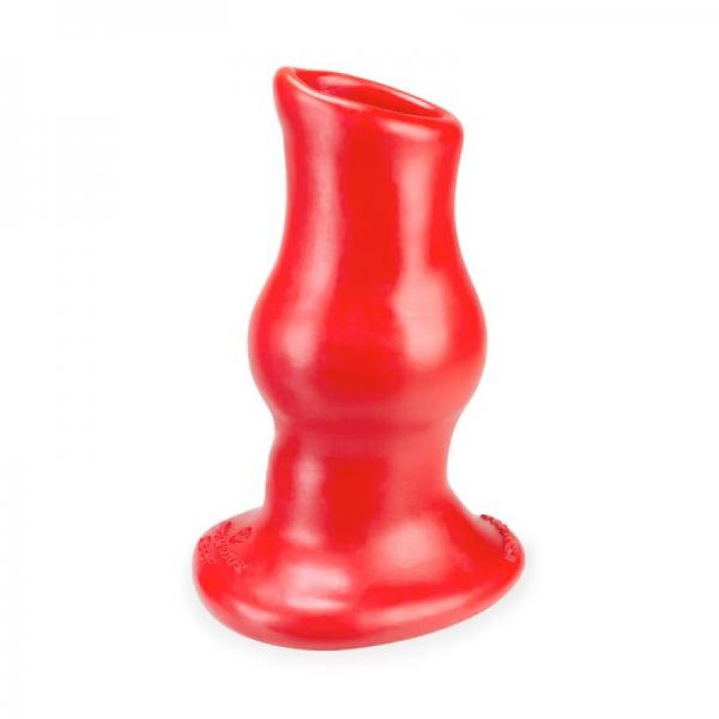 Oxballs Pig Hole Deep-2 Hollow Plug - Large - Red