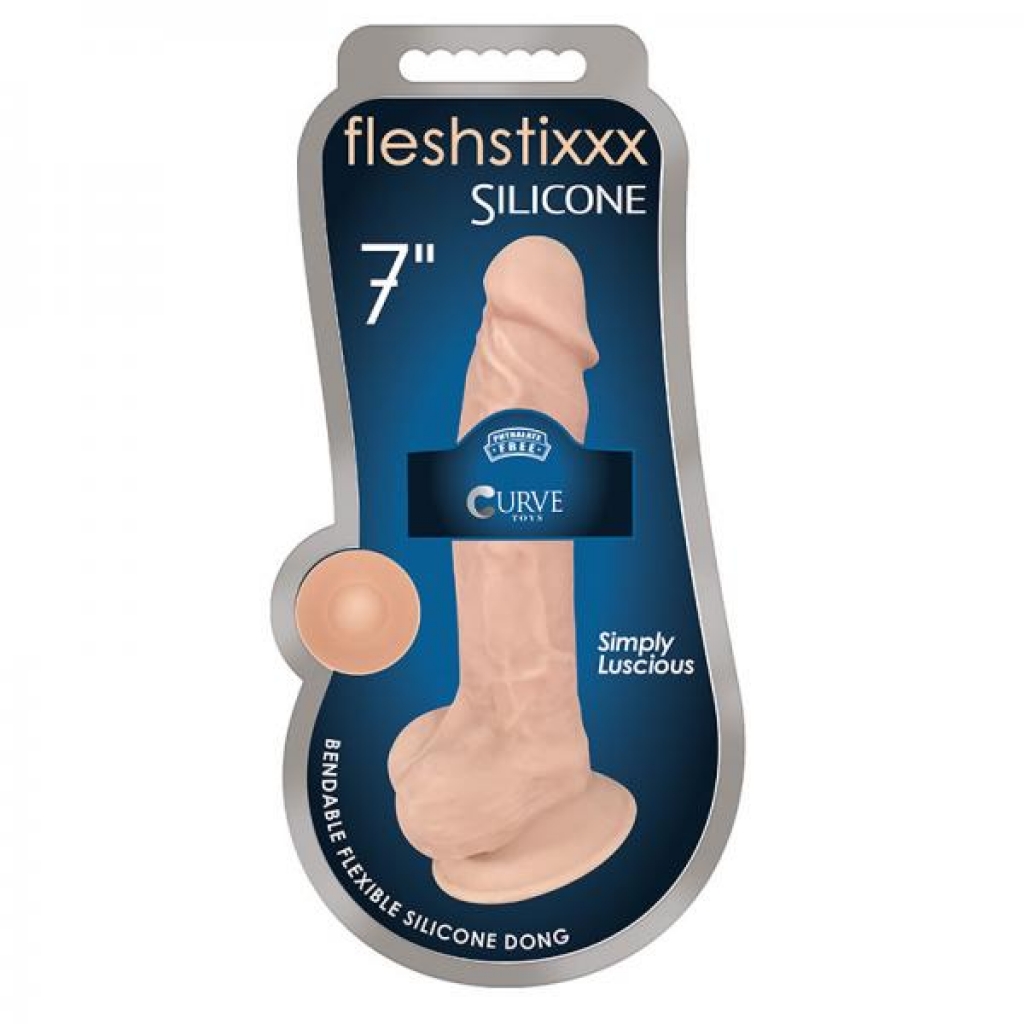 Fleshstixxx Silicone Silexpan Dildo with Balls - 7