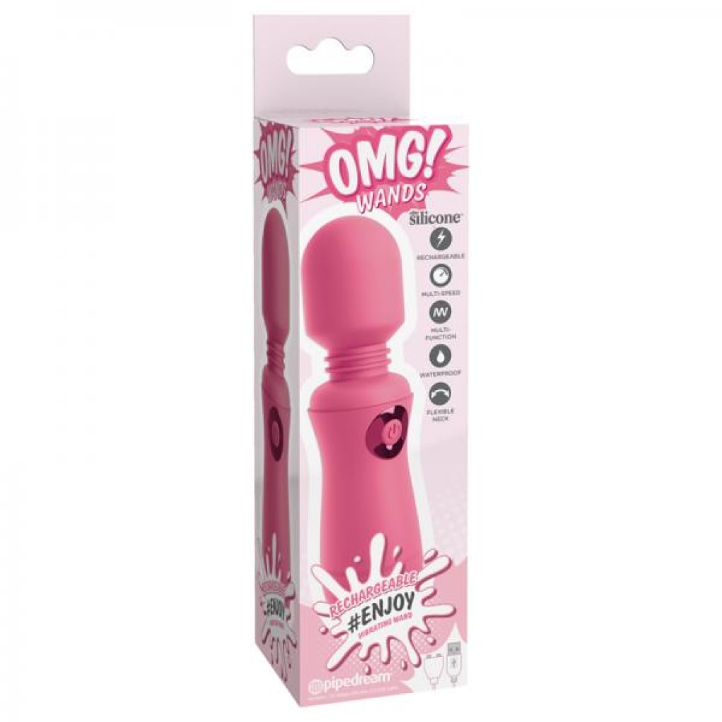 Omg! Wands Enjoy Rechargeable Vibrating Wand - Pink