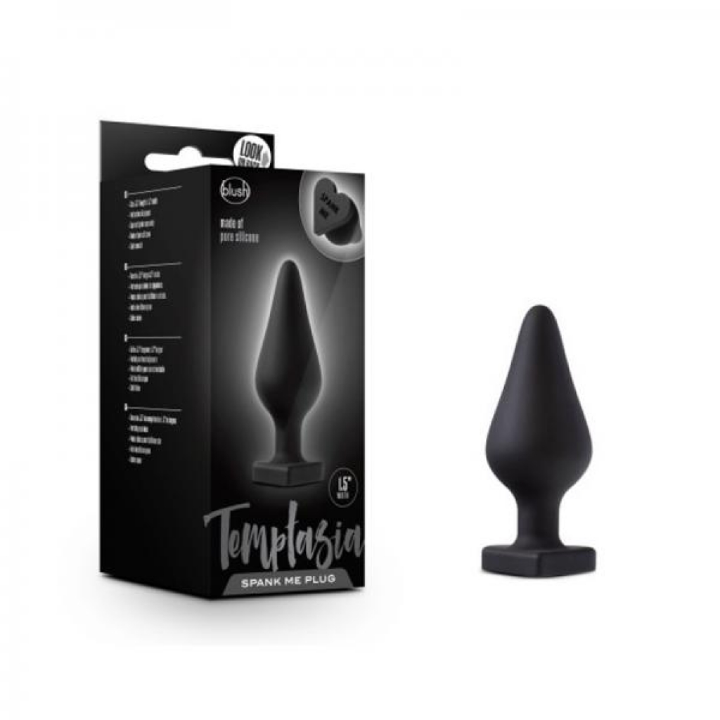 Temptasia Spank Me Butt Plug - Black