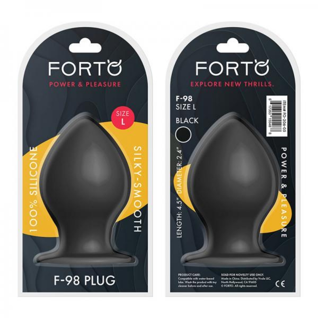 Forto F-98 Cone Large Black - Premium Anal Tool