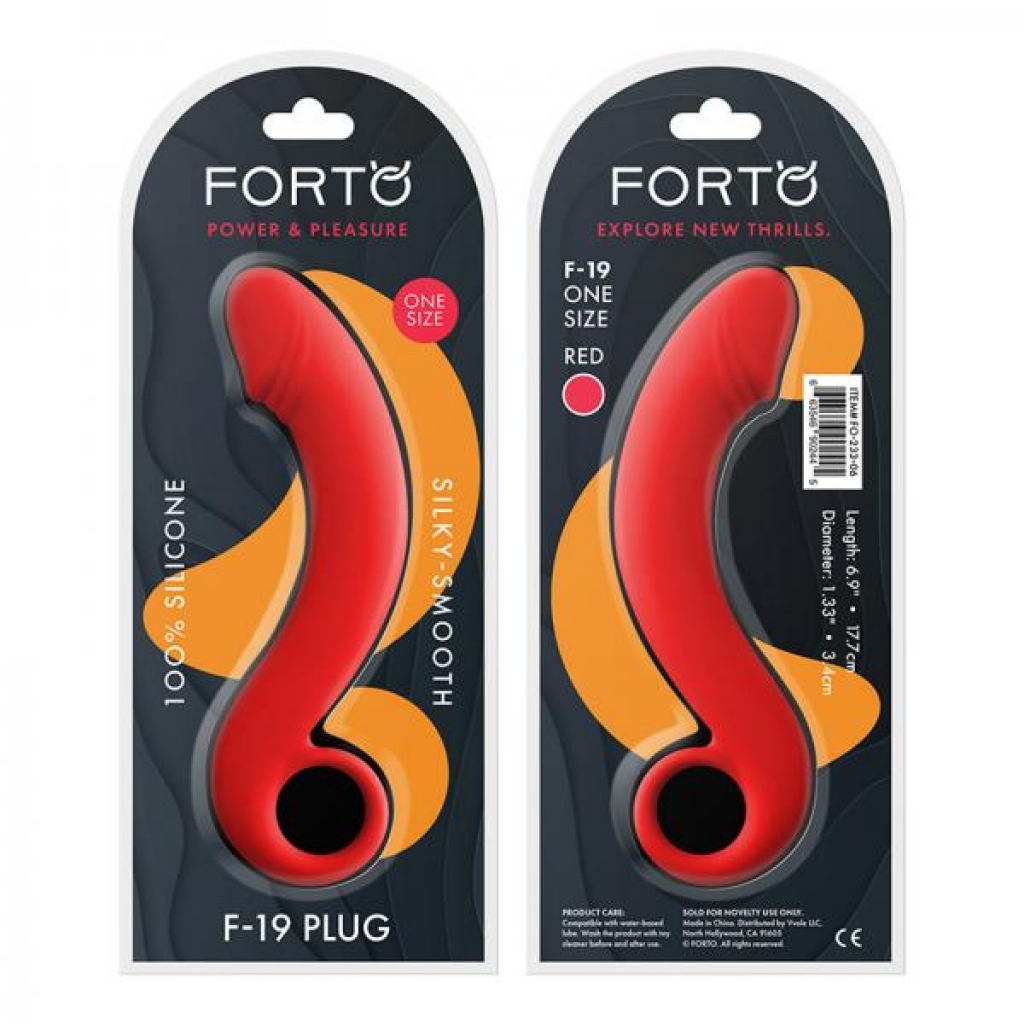 Forto F-19: 100% Silicone Plug - Red