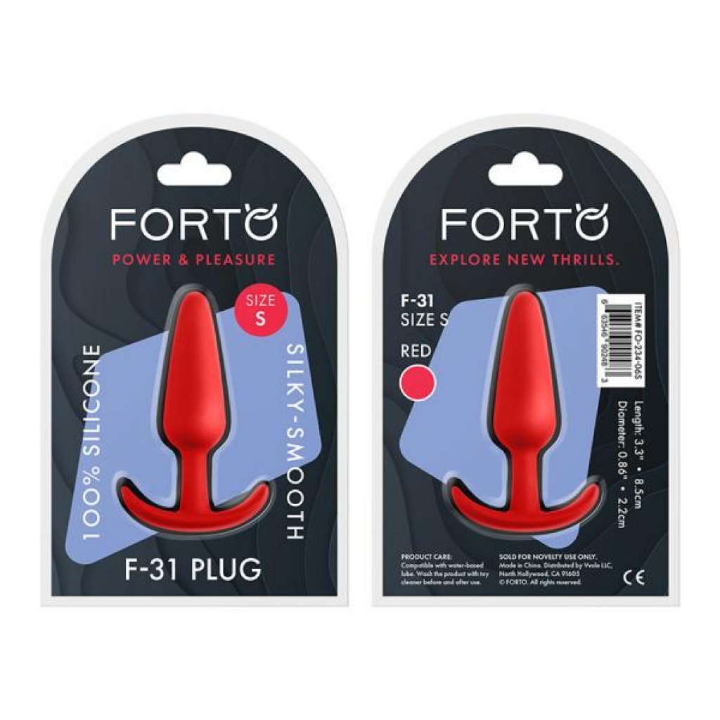 Forto F-31 - Premium Silicone Plug - Red