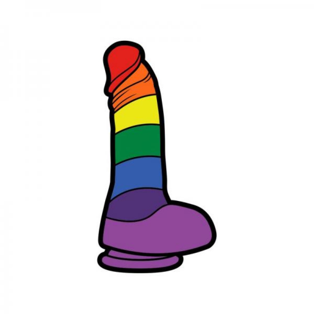 Rainbow Dildo Lapel Pin