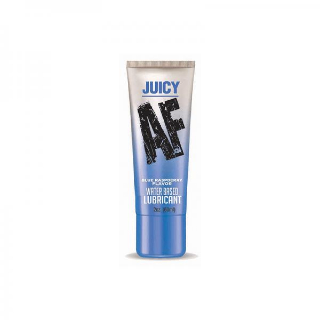 Juicy AF Water-based Lube - Blue Raspberry - 2 Oz.