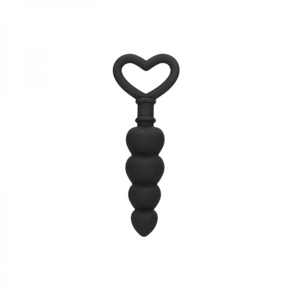 Ouch Anal Love Beads - Soft and Pleasurable Black