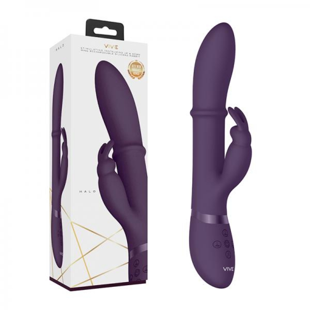 High-Class VIVE Halo Rabbit Vibrator in Purple