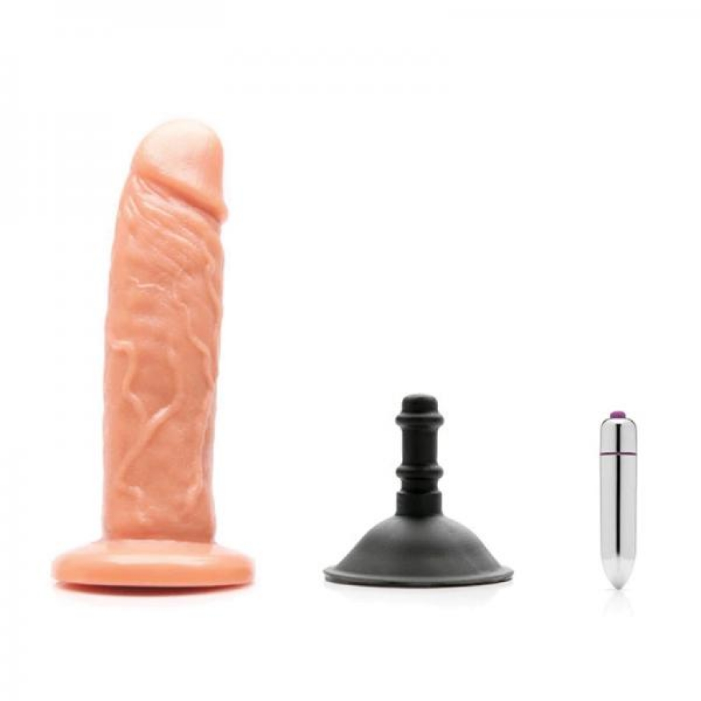 Tantus Sam Vibrating O2 Kit - Cocoa - Realistic