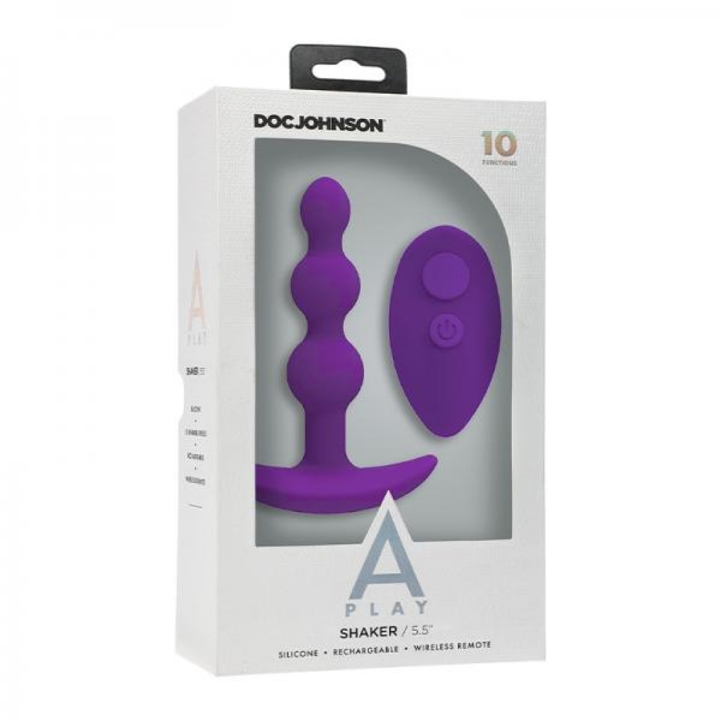 A-Play Rechargeable Silicone Anal Plug with Remote