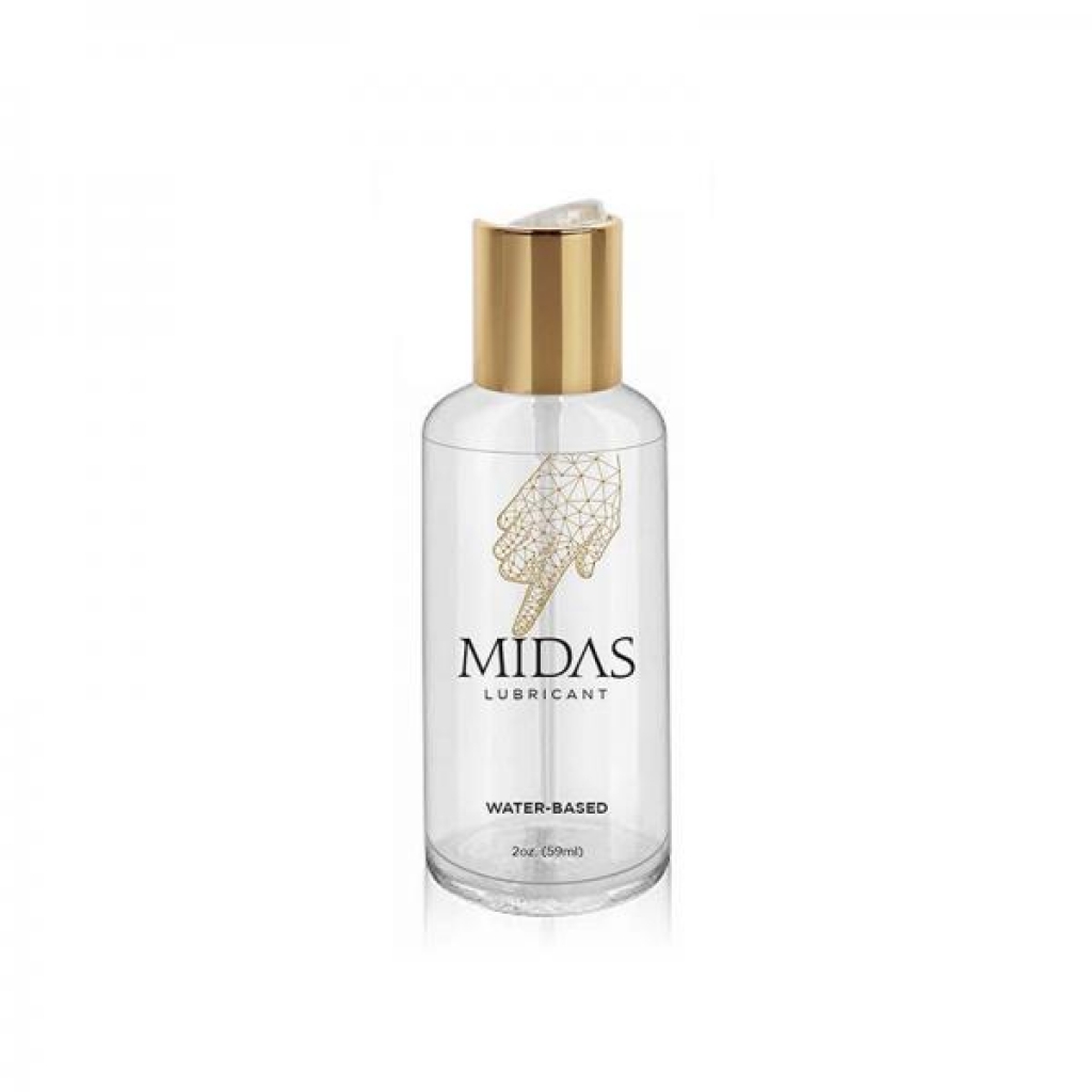 Midas Lubricant 2 Oz. 510k Water-based Lube - Velvet Smooth Experience