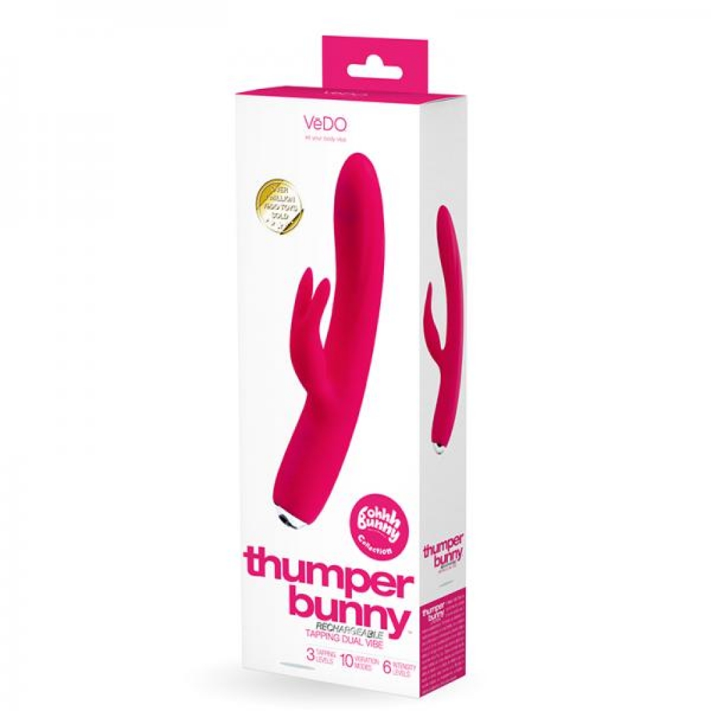 Vedo Thumper Bunny Rechargeable Dual Vibe - Pretty Pink