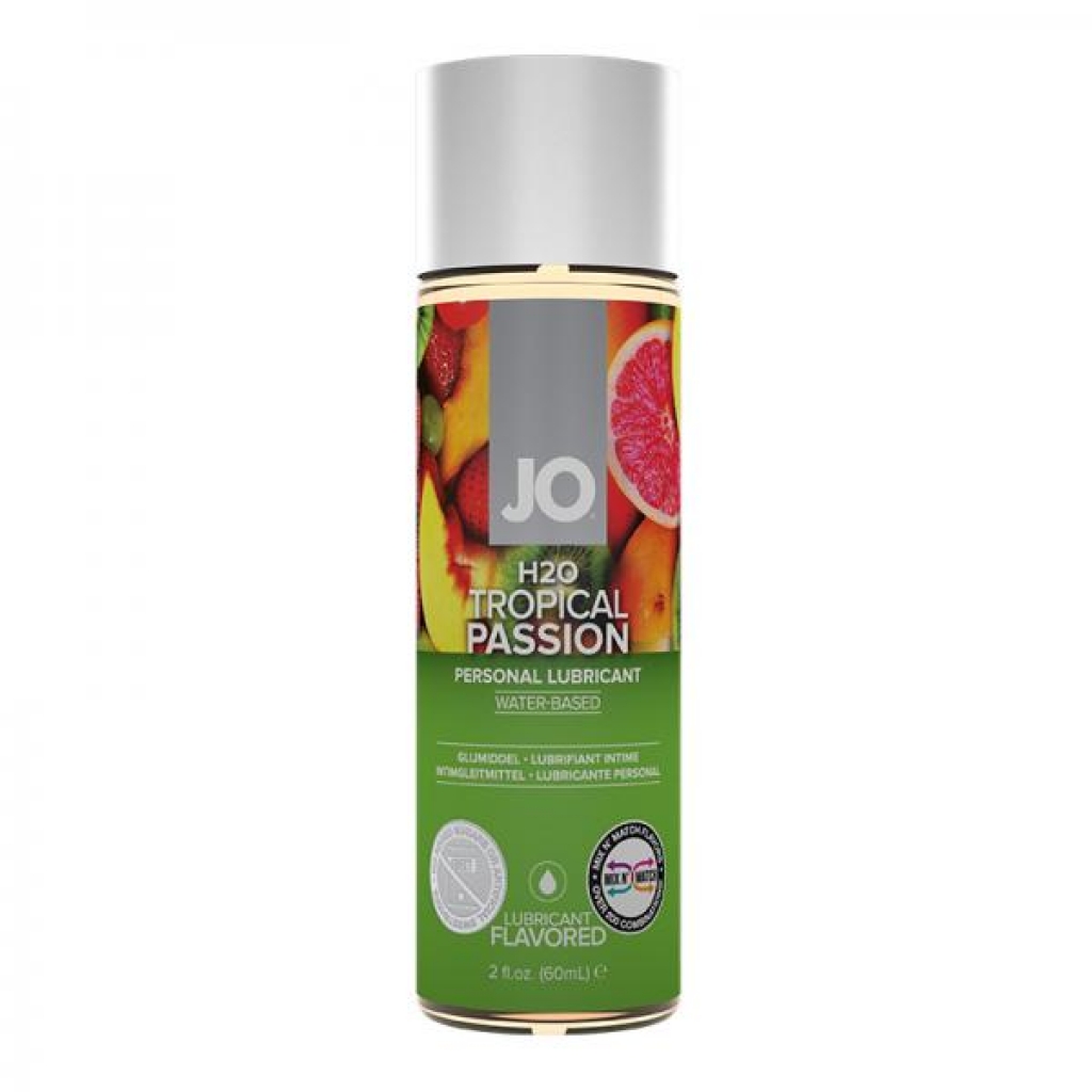 JO H2O Flavored Tropical Passion Lubricant - 2 Oz.