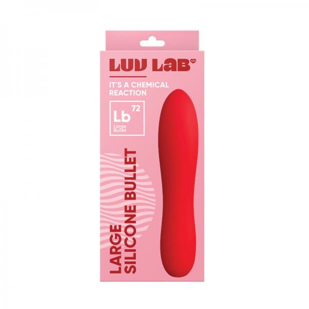 Luv Lab LB72 Large Bullet Silicone Red