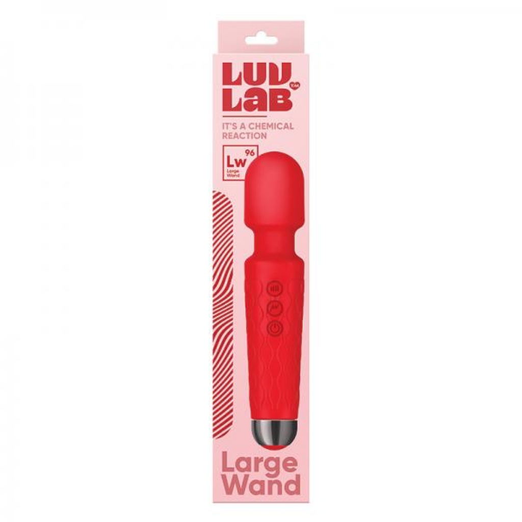 Luv Lab LW96 Large Wand Silicone in Red