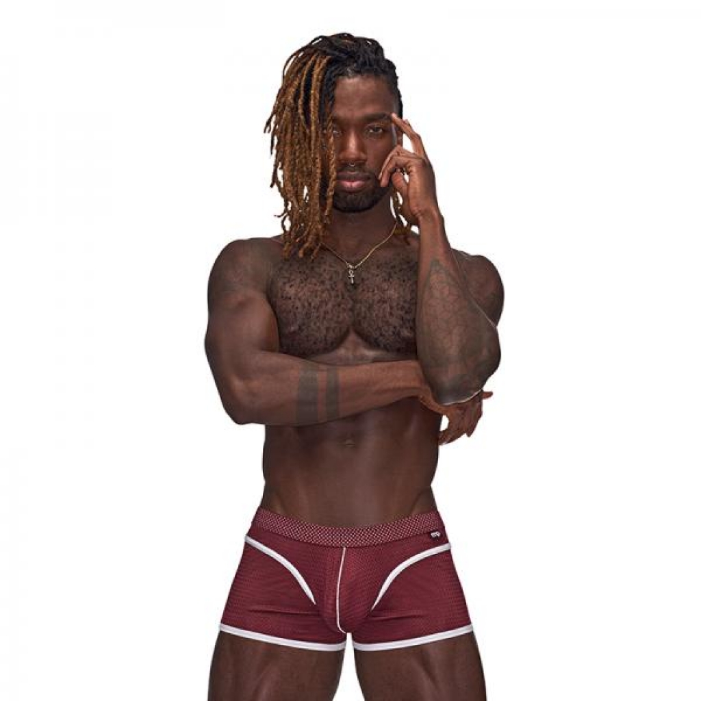 Mp Sport Mesh Mini Shorts in Burgundy