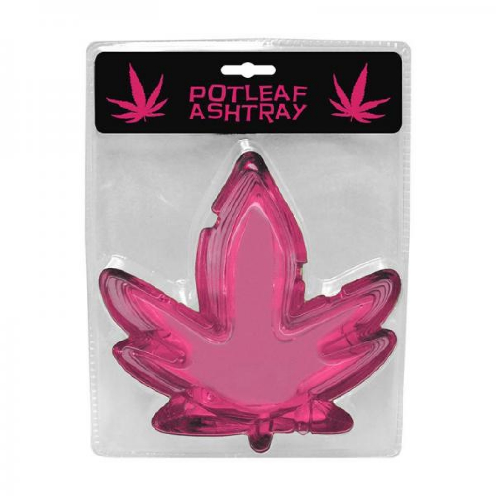 Pink Pot Leaf Ashtray