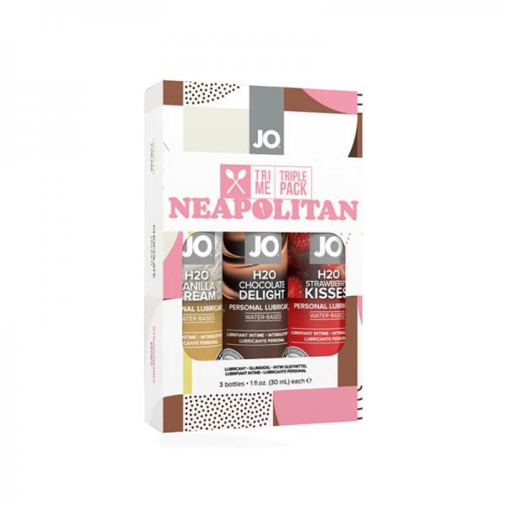 Jo Tri Me Triple Pack - Neapolitan Flavored Lubes