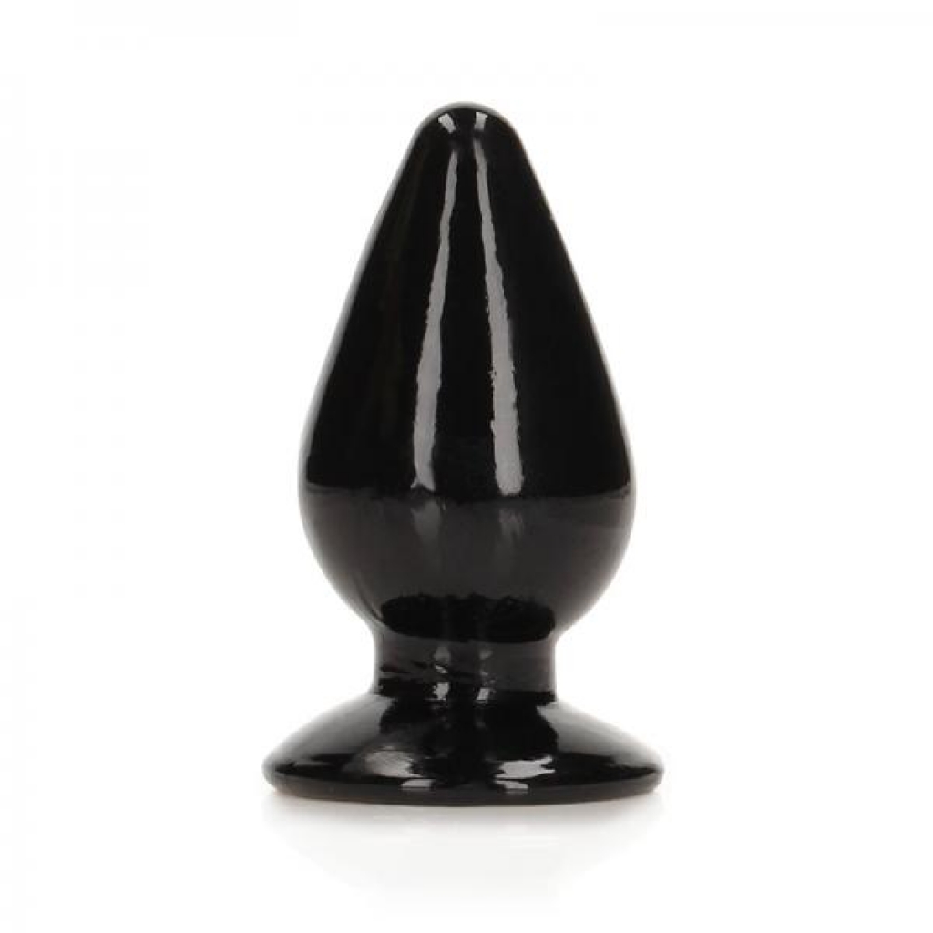 Realrock Crystal Clear 4.5-Inch Anal Plug - Black