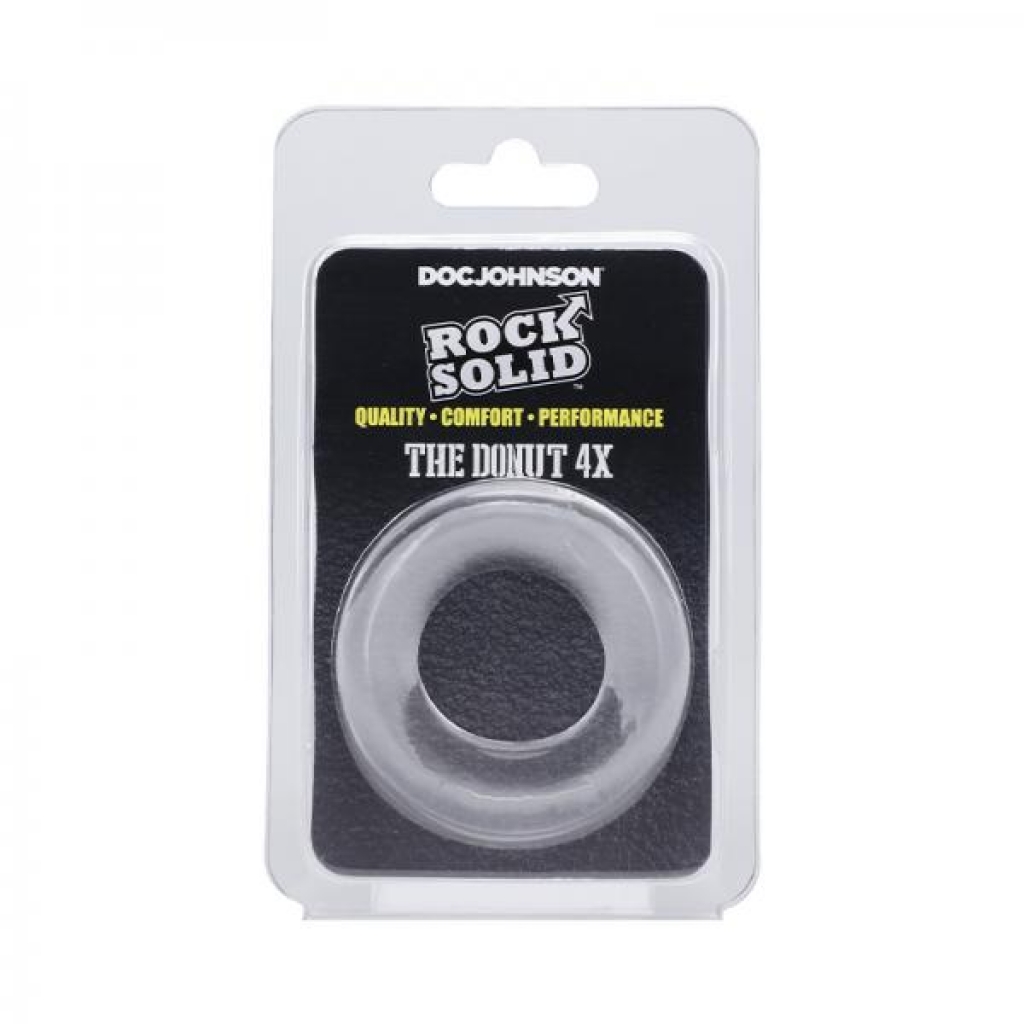 Rock Solid The Donut 4x C-ring Clear - Classic Penis Rings