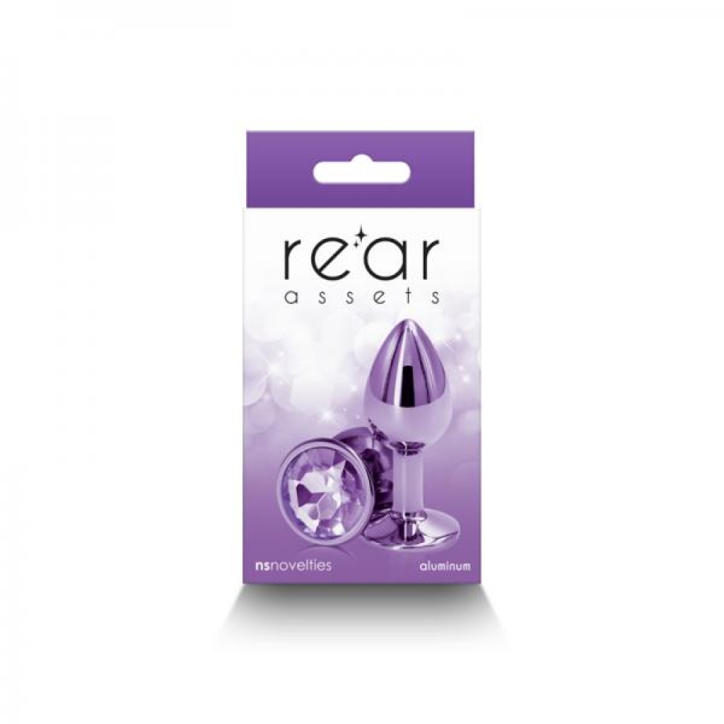 Rear Assets Small Metal Anal Plug - Purple