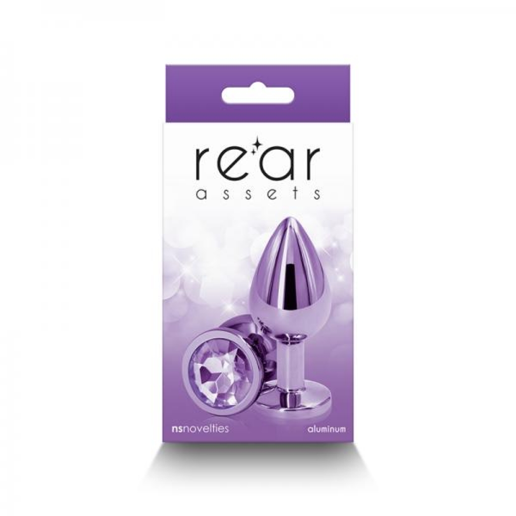 Rear Assets Metal Anal Plug - Medium Purple