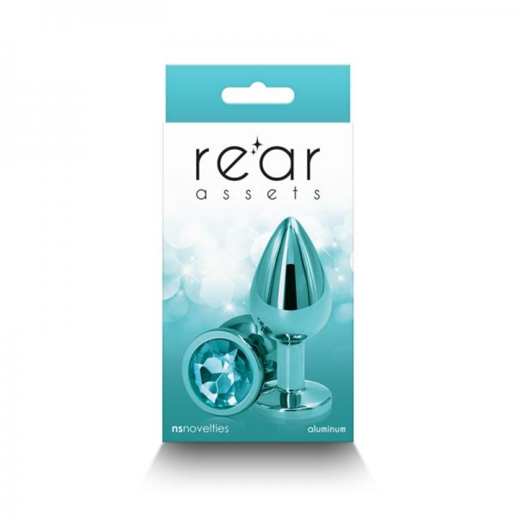 Rear Assets Metal Anal Plug - Medium - Teal