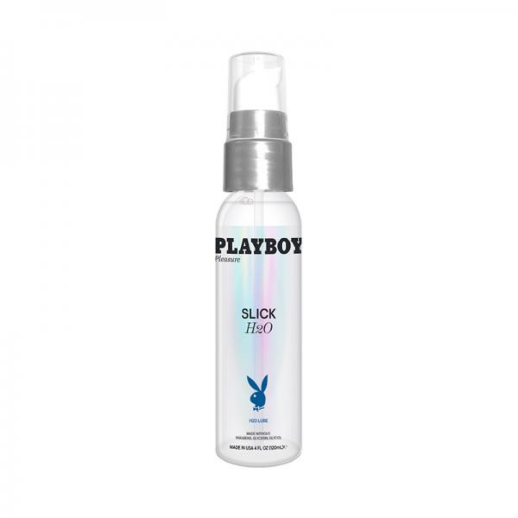 Playboy Slick H2O Water-based Lubricant - 4 Oz.