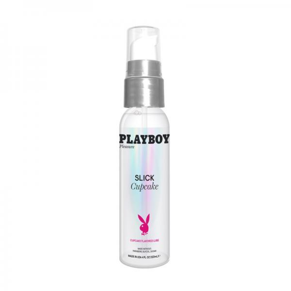 Playboy Slick Flavored Water-based Lubricant - Cupcake 4 Oz.