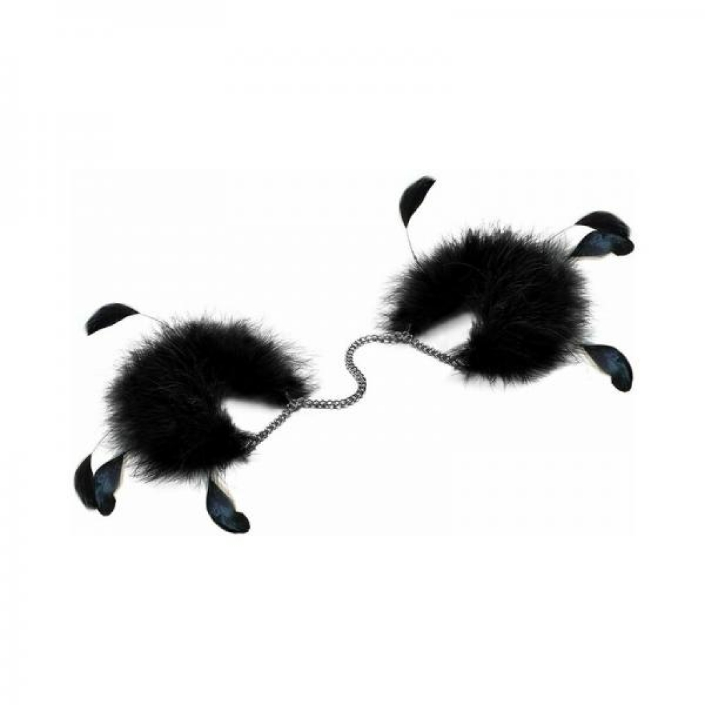 Bijoux Indiscrets Za Za Zu Feather Cuffs - Luxurious Restraints