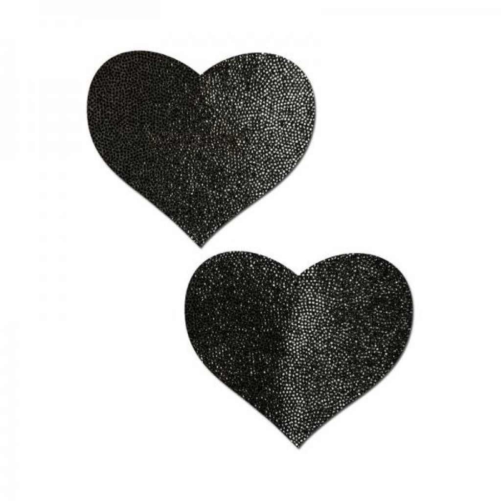 Pastease Everyday Reusable Heart Pasties - Black