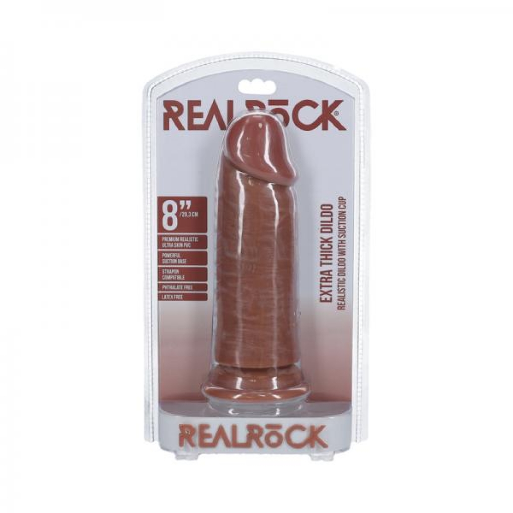 Realrock Extra Thick 8-Inch Dildo - Tan