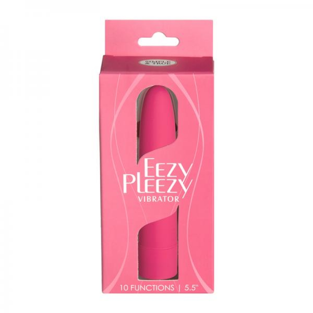 Simple & True Eezy Pleezy Classic Vibrator 5.5 In. - Pink