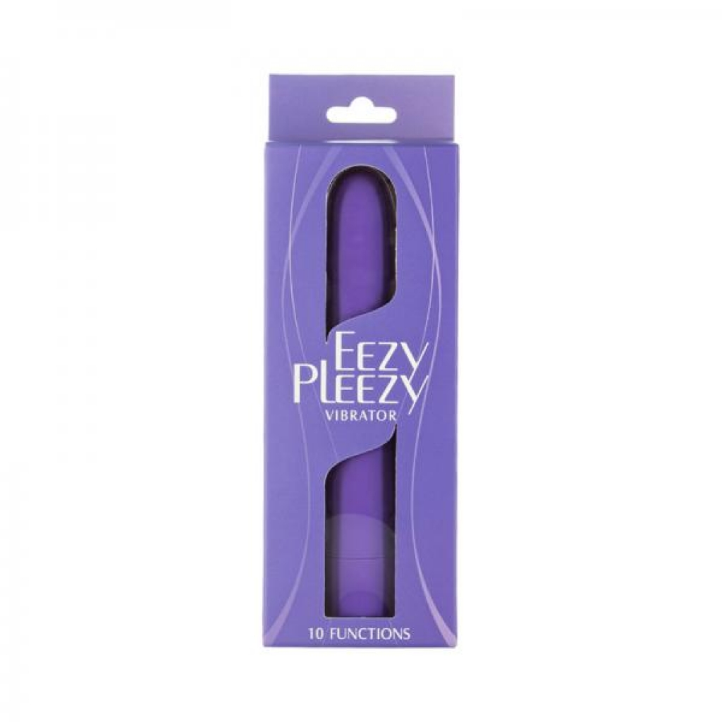 Simple & True Eezy Pleezy Classic Vibrator - 7 Inch Purple