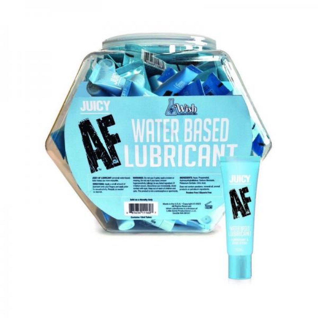 Juicy AF Water-Based Lubricant - 65-Piece Fishbowl