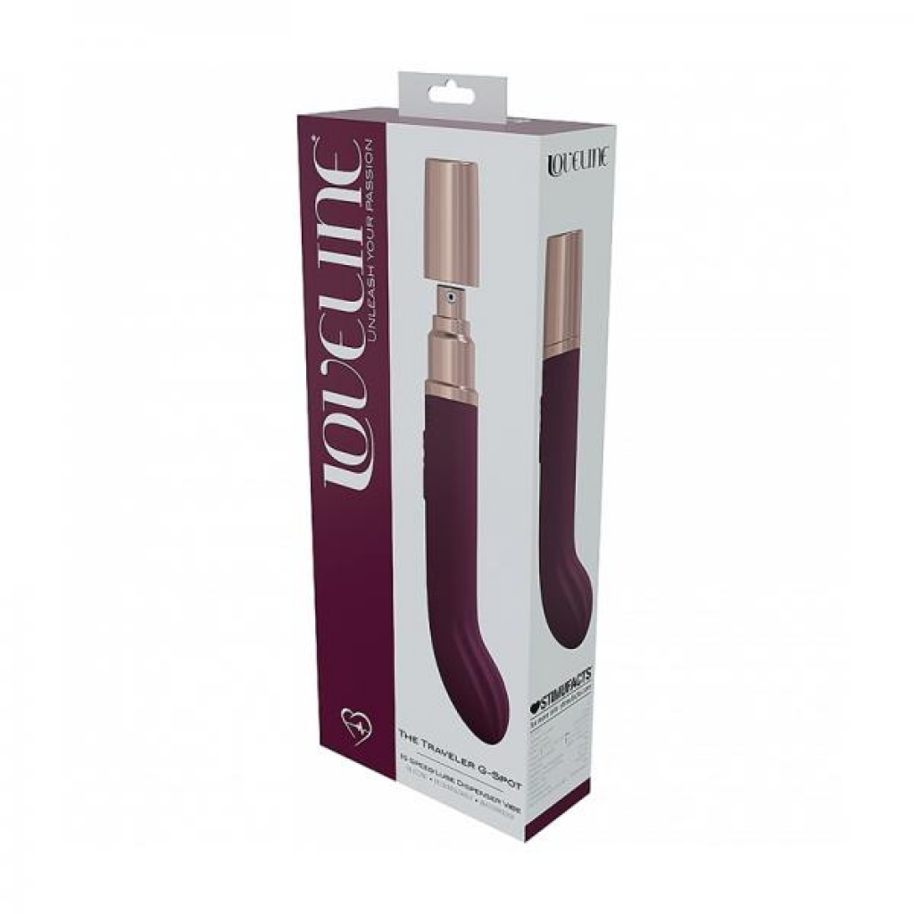 Loveline Traveler G-Spot Silicone Vibrator - Burgundy