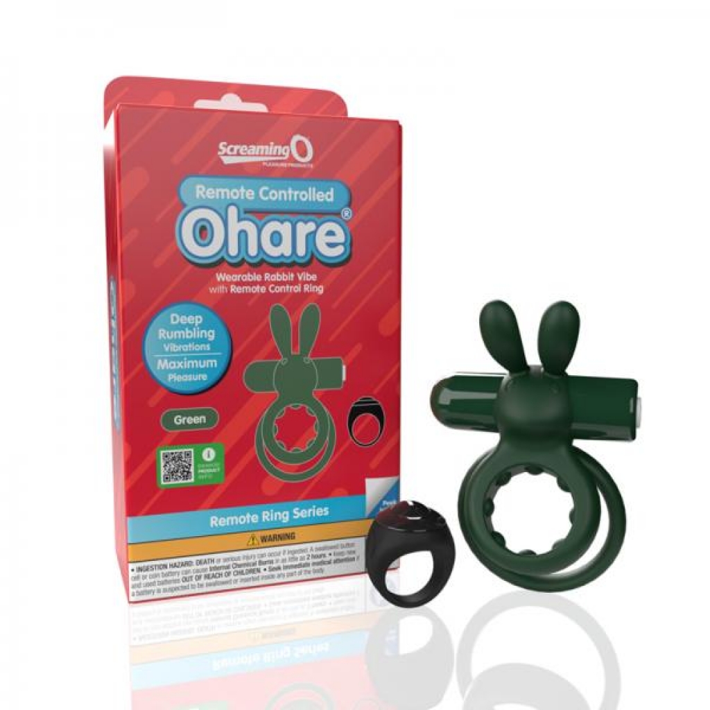 Remote Controlled Ohare Vibrating Ring - Green